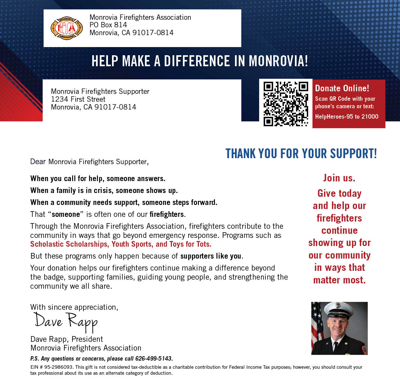 Donation Letter